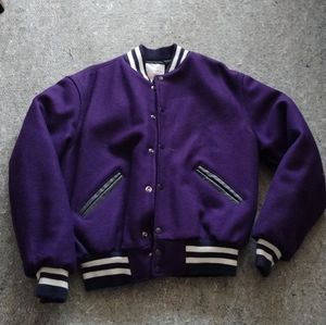 purple varsity jacket
